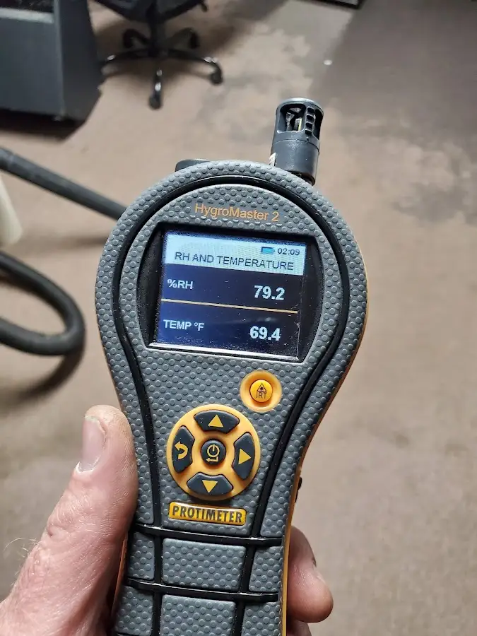 Moisture meter humidity assessment for Mold Remediation & Removal in Verona
